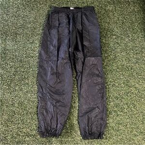 Nike VINTAGE Large Dark Green Nylon Track Pants